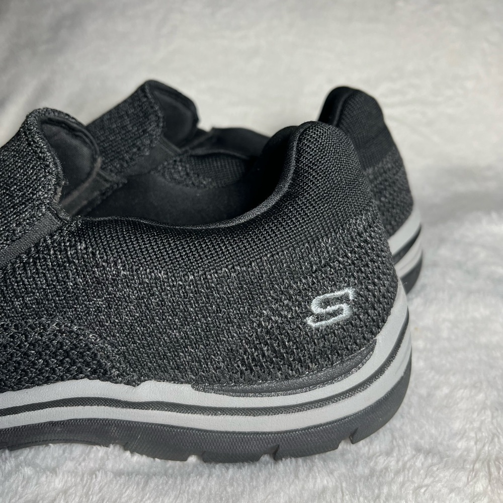Skechers Relaxed Fit AIR COOLED Memory Foam Gray Men’s Slip On Shoes Sz 9 - Picture 5 of 7